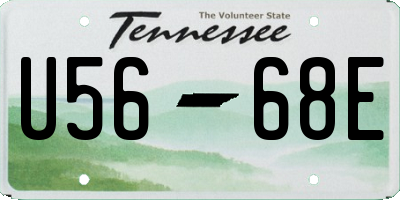 TN license plate U5668E