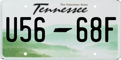 TN license plate U5668F