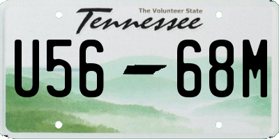 TN license plate U5668M