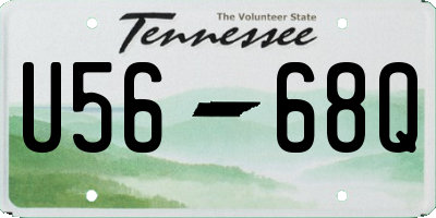 TN license plate U5668Q