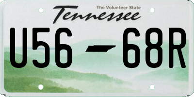 TN license plate U5668R