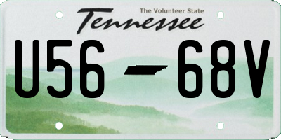TN license plate U5668V