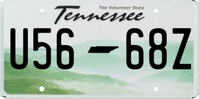 TN license plate U5668Z