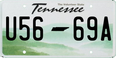 TN license plate U5669A