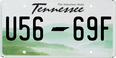 TN license plate U5669F