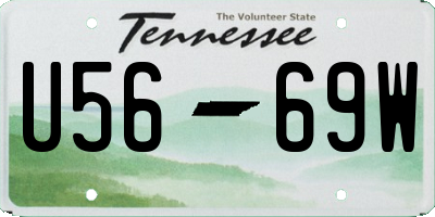 TN license plate U5669W