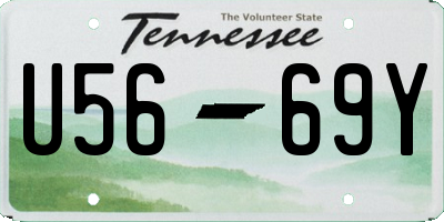 TN license plate U5669Y