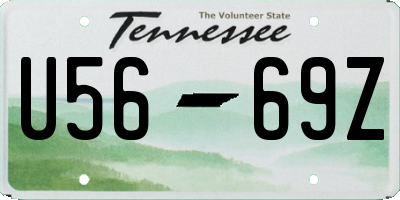TN license plate U5669Z