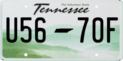 TN license plate U5670F