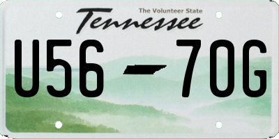 TN license plate U5670G