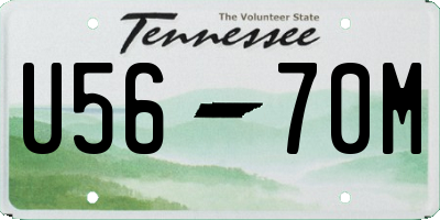 TN license plate U5670M