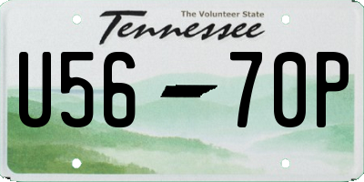 TN license plate U5670P