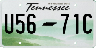 TN license plate U5671C