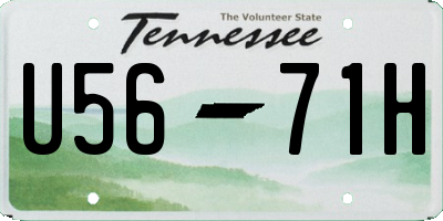 TN license plate U5671H