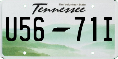TN license plate U5671I