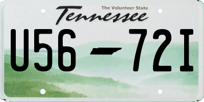 TN license plate U5672I