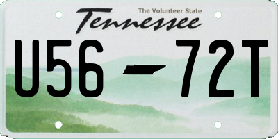 TN license plate U5672T