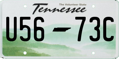 TN license plate U5673C