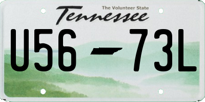 TN license plate U5673L