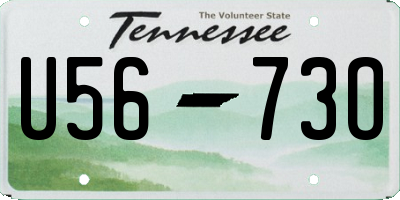 TN license plate U5673O