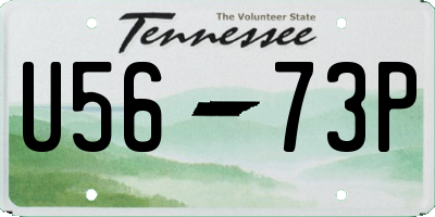 TN license plate U5673P