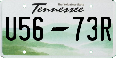 TN license plate U5673R