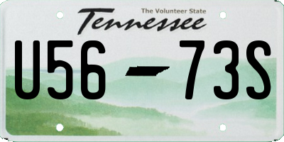 TN license plate U5673S