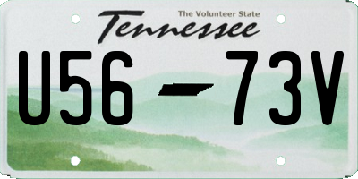 TN license plate U5673V
