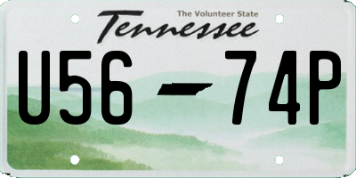 TN license plate U5674P