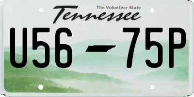 TN license plate U5675P