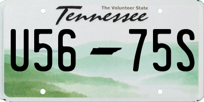 TN license plate U5675S