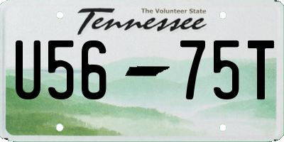 TN license plate U5675T