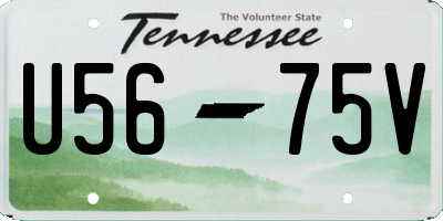 TN license plate U5675V