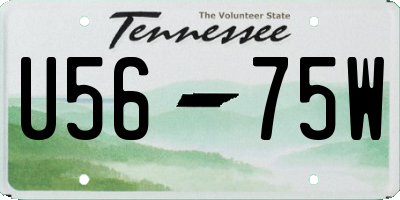 TN license plate U5675W