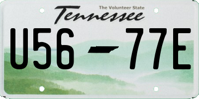 TN license plate U5677E