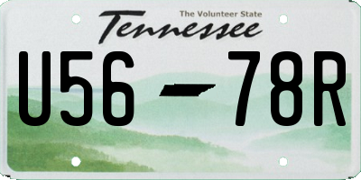 TN license plate U5678R