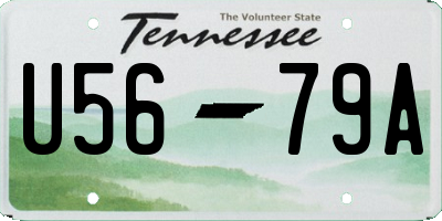 TN license plate U5679A
