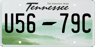 TN license plate U5679C