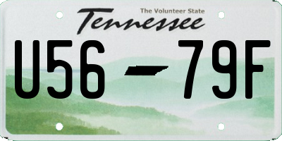 TN license plate U5679F