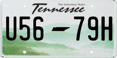 TN license plate U5679H