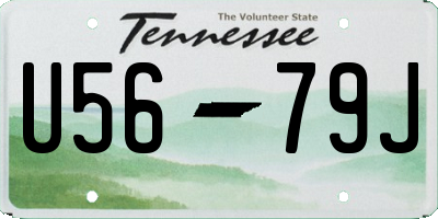 TN license plate U5679J