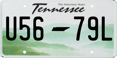 TN license plate U5679L