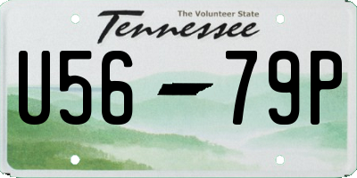 TN license plate U5679P