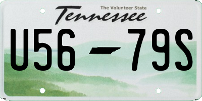 TN license plate U5679S