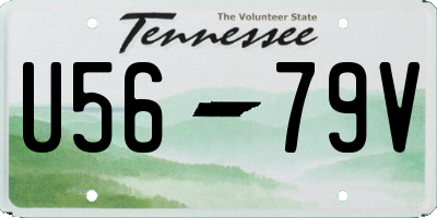 TN license plate U5679V