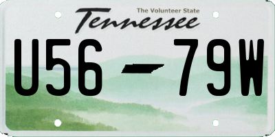 TN license plate U5679W