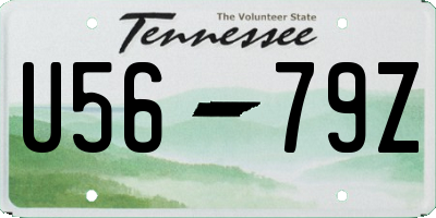 TN license plate U5679Z