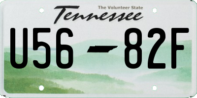 TN license plate U5682F