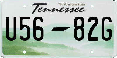 TN license plate U5682G