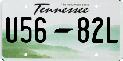 TN license plate U5682L
